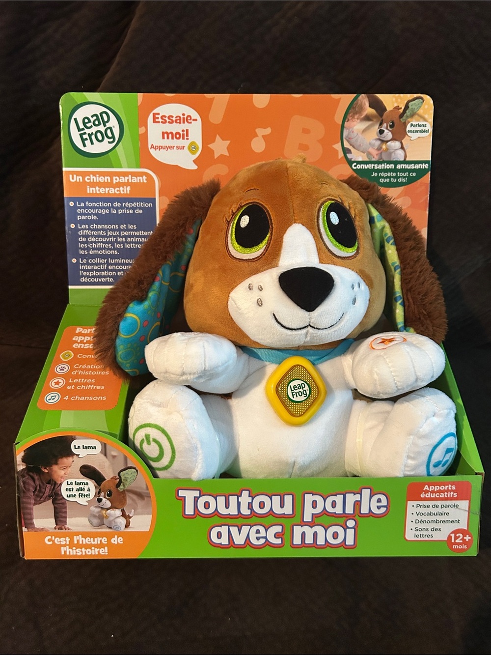 NWT 🆕 Leap Frog Toutou Plush Interactive Puppy Toy - French Version